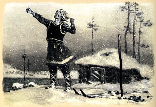 Kullervo Falls in the Unequal Battle